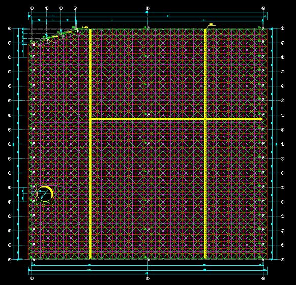 七台河东营金岭化工大王煤棚网架